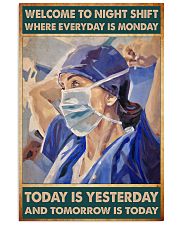 nurse night shift poster 24x36 Poster front