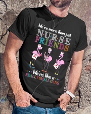 nurse flamingo small gang Classic T-Shirt lifestyle-mens-crewneck-front-4