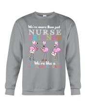 nurse flamingo small gang Crewneck Sweatshirt tile