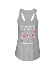 nurse flamingo small gang Ladies Flowy Tank tile