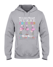 nurse flamingo small gang Hooded Sweatshirt tile