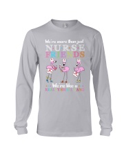 nurse flamingo small gang Long Sleeve Tee tile