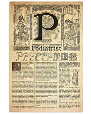 vintage-letter-podiatrist 11x17 Poster front