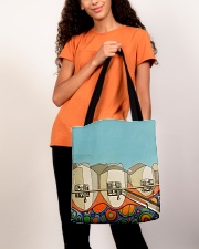 Teeth abstract 3 tote All-over Tote aos-all-over-tote-lifestyle-front-06