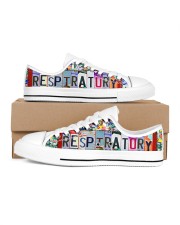 shoe plate respiratory Men's Low Top White Shoes inside-right-outside-right