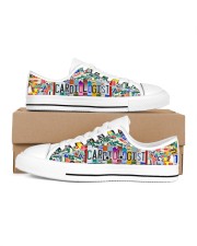 shoe plate cardiologist Men's Low Top White Shoes inside-right-outside-right