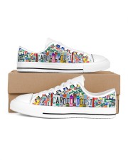 shoe plate cardiologist Women's Low Top White Shoes tile