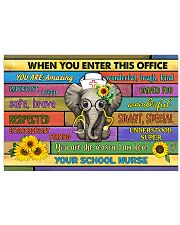 School Nurse Office Elephant Poster, School Nurse Office Decor, School Nurse Sign, Nurse Wall Art, School Nurse Appreciation Gift, Nursing School Gift 17x11 Poster front