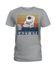 lazy eye Ladies T-Shirt tile