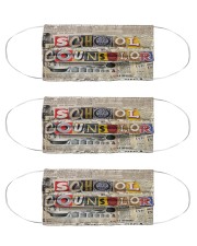 School Counselor Vintage Mask, Counselor Mask, Gift for School Counselor, School Counselor Gift, Counselor Gift Cloth Face Mask - 3 Pack front