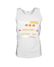 baking procrastibaking-verb Unisex Tank tile