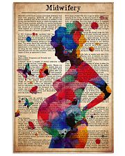 midwife-text-watercolor-II 11x17 Poster front