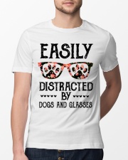 Easily Distracted By Dogs And Glasses Optometrist Shirt, Phoropter Shirt, Physician Shirt, Optician Gift Idea, Optometry, Optometrist Health Care Classic T-Shirt lifestyle-mens-crewneck-front-13