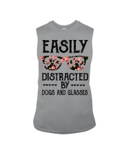 Easily Distracted By Dogs And Glasses Optometrist Shirt, Phoropter Shirt, Physician Shirt, Optician Gift Idea, Optometry, Optometrist Health Care Sleeveless Tee tile