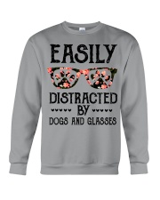 Easily Distracted By Dogs And Glasses Optometrist Shirt, Phoropter Shirt, Physician Shirt, Optician Gift Idea, Optometry, Optometrist Health Care Crewneck Sweatshirt tile
