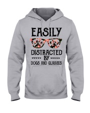 Easily Distracted By Dogs And Glasses Optometrist Shirt, Phoropter Shirt, Physician Shirt, Optician Gift Idea, Optometry, Optometrist Health Care Hooded Sweatshirt tile