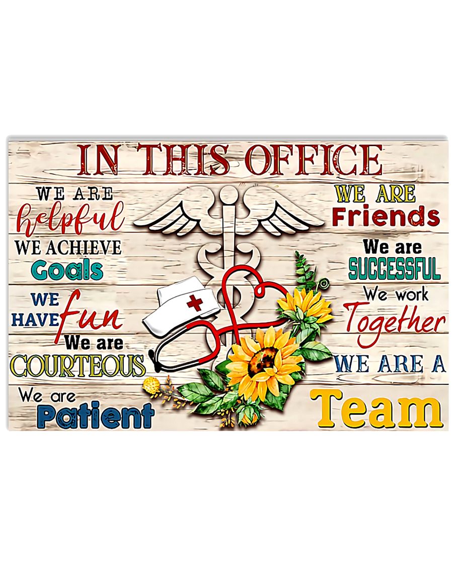 office nurse wood 17x11 Poster