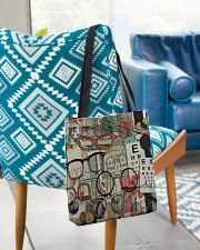 Stack Glass Tote Optometrist, Ophthalmology Tote, Eye Anatomy Tote, Human Eye Structure Tote, Optician Gift, Eye Clinic Tote, Eyeball Chart Tote All-over Tote aos-all-over-tote-lifestyle-front-01
