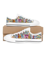 shoe plate gynecologist Women's Low Top White Shoes tile