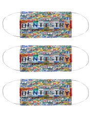 plate mask dentistry Cloth Face Mask - 3 Pack front