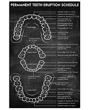 tooth eruption 11x17 Poster front