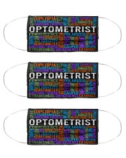 Optometry Typo Cloth Face Mask - 3 Pack front
