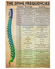 spinal chart 24x36 Poster front