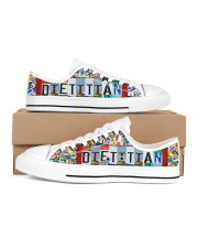 shoe plate dietitian Men's Low Top White Shoes inside-right-outside-right