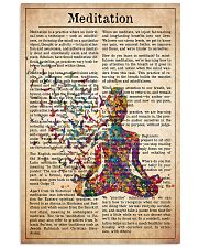 meditate-text 11x17 Poster front
