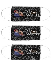 schoolcounselor matter mask bk Cloth Face Mask - 3 Pack front