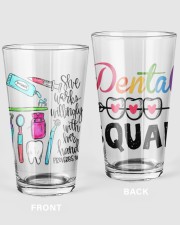 dentist-glass 16oz Pint Glass front