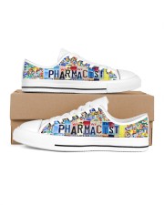 pharmacist plate Men's Low Top White Shoes inside-left-outside-left
