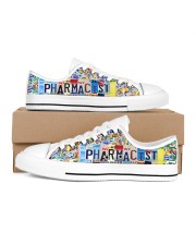 pharmacist plate Men's Low Top White Shoes inside-right-outside-right