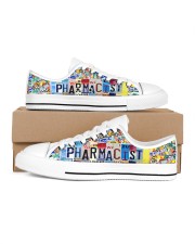 pharmacist plate Women's Low Top White Shoes tile