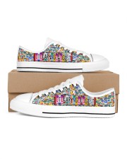 shoe plate Otolaryngologist Men's Low Top White Shoes inside-left-outside-left
