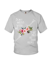 Don't Mess With Me... I Get Paid To Stab People Flower Shirt, Funny Nurse T-Shirt, Nursing Shirts, Nurse Quote Shirt, Funny Saying Shirt Youth T-Shirt tile
