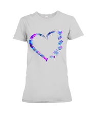 heart neon cardiologist Premium Fit Ladies Tee tile