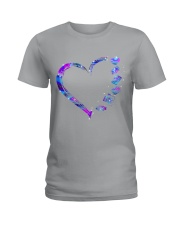 heart neon cardiologist Ladies T-Shirt tile