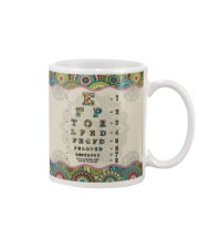 Mandala Optometrist Face Mask, Phoropter Face Mask, Physician Face Mask, Optician Gift Idea, Optometry, Optometrist Health Care Face Mask Mug tile