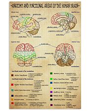 Anatomy And Functional Areas Of The Human Brain Poster, Doctors Office Decor - Neuroscience Art - Nursing Student - Anatomy Poster 11x17 Poster front