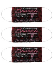 Sparkle School Nurse Cloth Face Mask - 3 Pack front