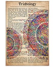 hair-text-watercolor-trichology 24x36 Poster front
