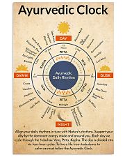 ayurvedic clock 24x36 Poster front