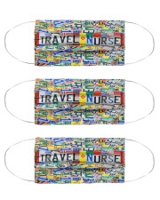 plate mask travel nurse Cloth Face Mask - 3 Pack front