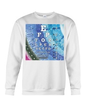 eye-chart pattern-eye Crewneck Sweatshirt tile