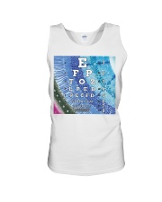 eye-chart pattern-eye Unisex Tank tile
