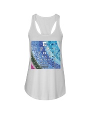 eye-chart pattern-eye Ladies Flowy Tank tile