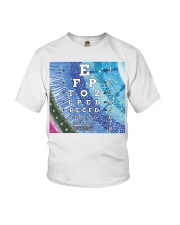 eye-chart pattern-eye Youth T-Shirt tile