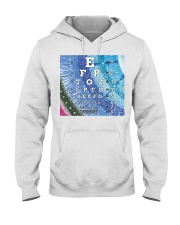eye-chart pattern-eye Hooded Sweatshirt tile
