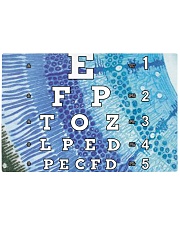 eye-chart pattern-eye Rectangle Cutting Board tile